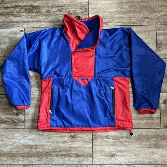 Vintage The North Face Color Block Reversible Pullover size Medium Anorak Jacket